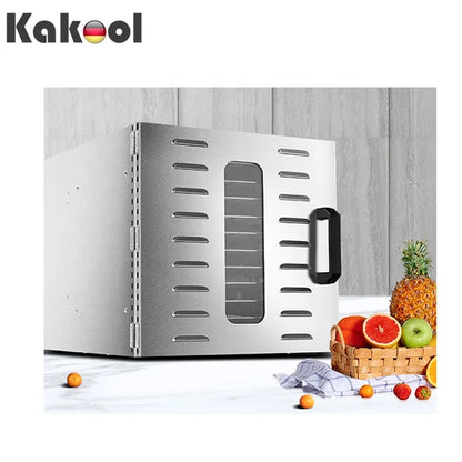 Wholesale 16-Tray Electric Stainless Steel Fruit Drying Machine/Dehydration Machine/Industrial Food Dryer Household Commercial