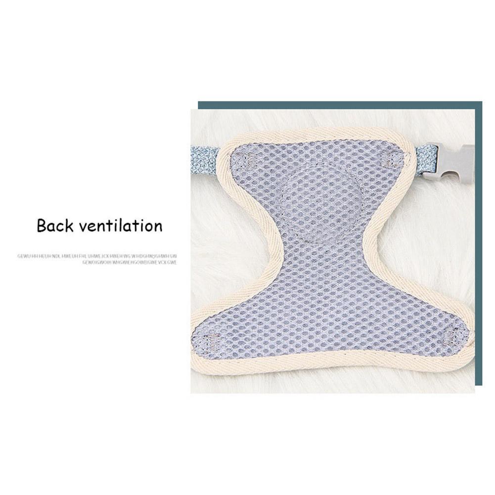 Cat Dog Harness with Lead Leash Adjustable Vest Mesh Breathable Adjustable Chest Harness Outdoor Walking Cat Pet Supplies