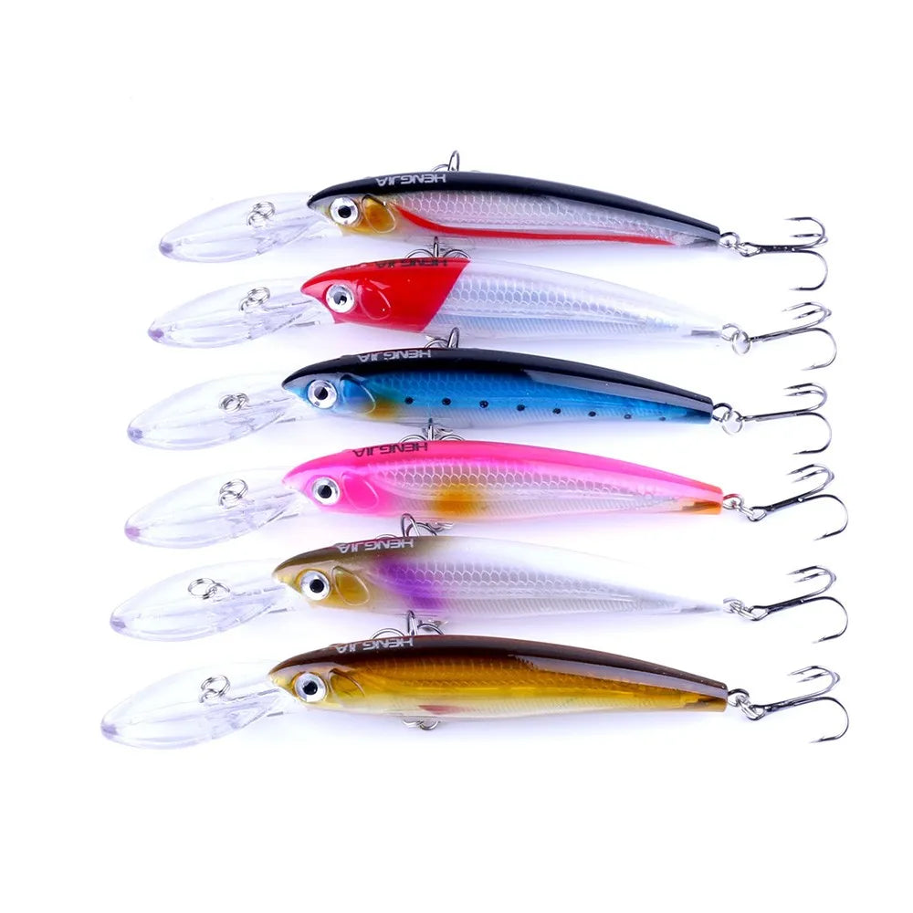 Hengjia Artificial Minnow Lure Hard Fishing Bait 69mm 5g 10 Colors Floating Lures Pesca Swimbait for Casting