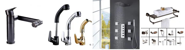 Bathroom New Design Black 360 Degree Rotating Solid Brass Wash Basin Faucet