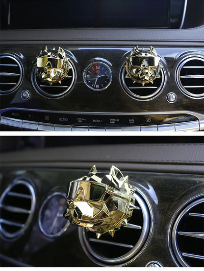 NO PERFUME Bulldog Air Freshener Car Perfume Car Decoration Auto Geur Clip Bulldog Fragrance Scent Parfum Voiture Car Diffuser