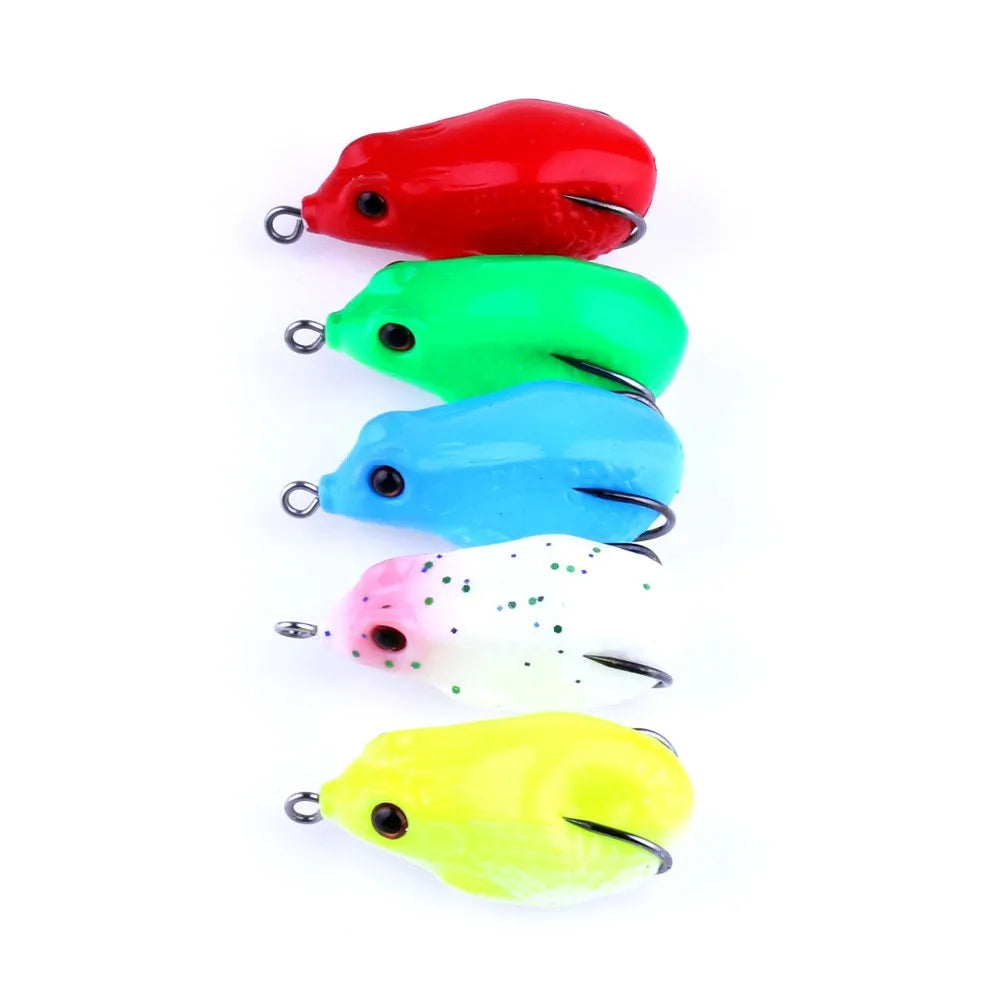 Hengjia Topwater Wobblers Fly Fishing Artificial Insect Soft Lures Frog Fishing Lures