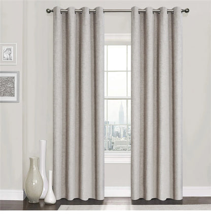 Plaid 100% Blackout Curtain For Living Room Darpe Faux Linen Curtains for Bedroom Rideaux Window Customized Cortina