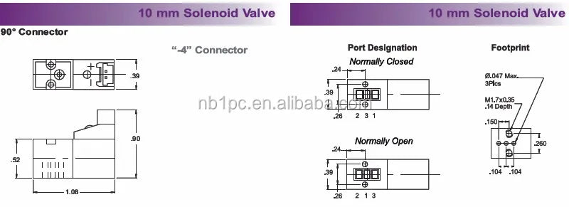 Mini 10MM Solenoid Valve for Sock Machine Wire Connector Type DC6V Small Nylon Sock Pilot Structure Manual Power by PDG ibma
