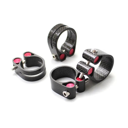 Bicycle carbon fiber seat post clamp 27.2mm 30.8mm 31.6mm locking seat tube clip carbon ultralight seatpost accessories