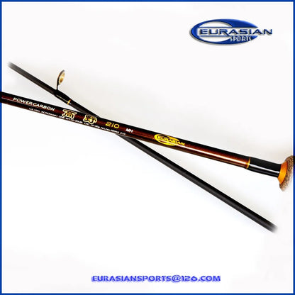 2.10m 10-30g MH Fast Action Carbon Spinning or Casting Fishing Rod Ceramics Gold Ring Guide Handle with Hard EVA+ruber Cork