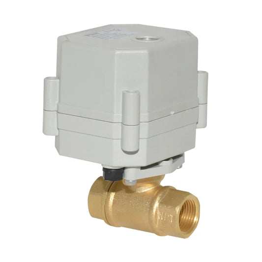 3/8" DN10 Electric Actuator Electric Water Valve Motorized Ball Valve 12v with Feedback Wire by PDG ibma