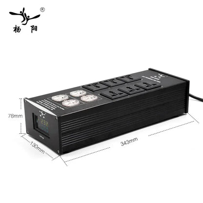 HIFI Power Filter YY-460 Power Supply Socket Lightning Protection Audio power purifier, AC Power Conditioner, Power Filter
