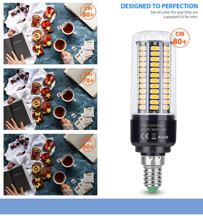 LED E27 High Lumen Candle Lamp E14 Power LED Corn Light 28 40 72 108 132 156 189leds AC 85-265V Smart IC LED Bulb Pendant Lights