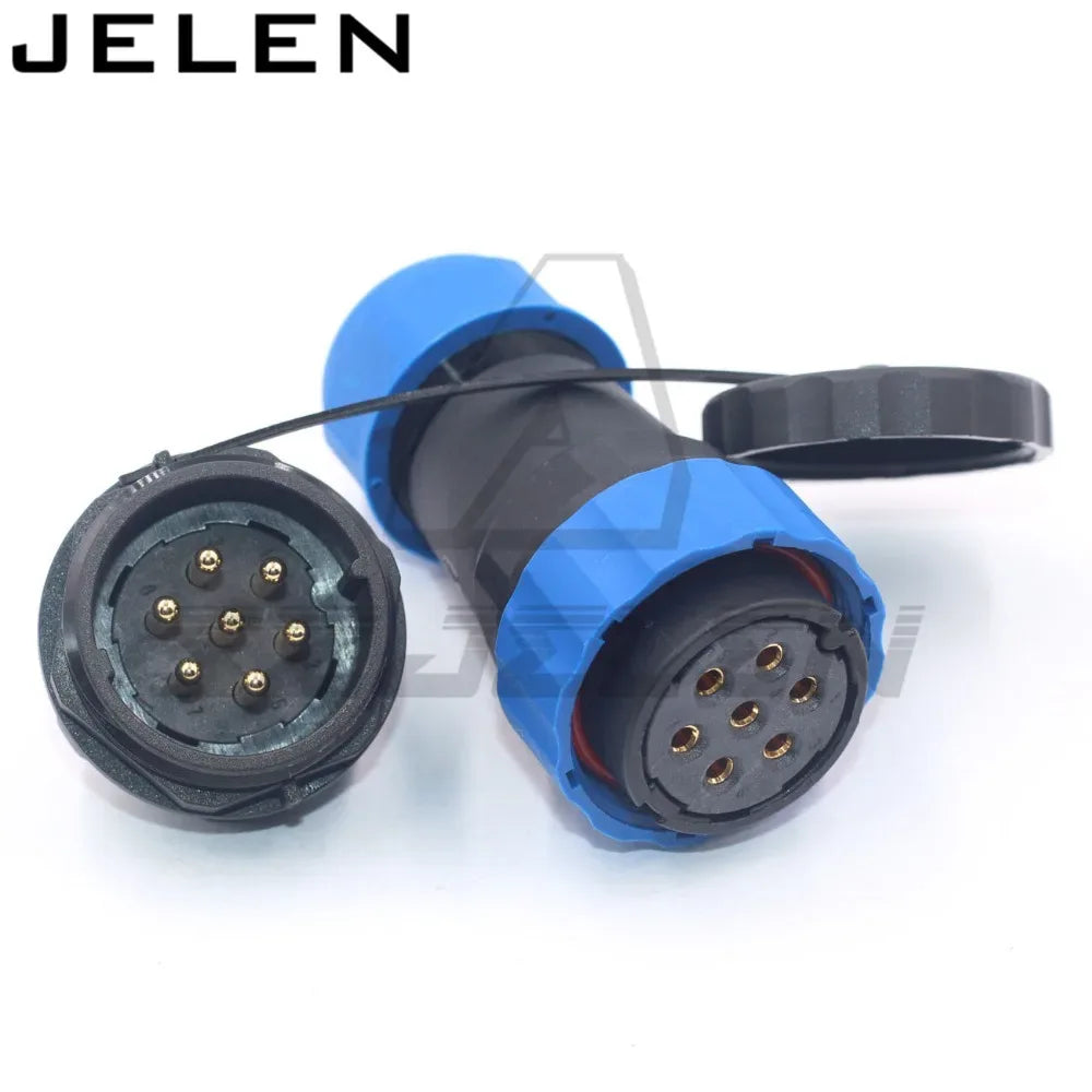 SD28  waterproof connector 2 3 4 5 6 7 9 10 12 14 16 19 22 24 26pin power cable  wire connectors SP28 plug and socket IP68