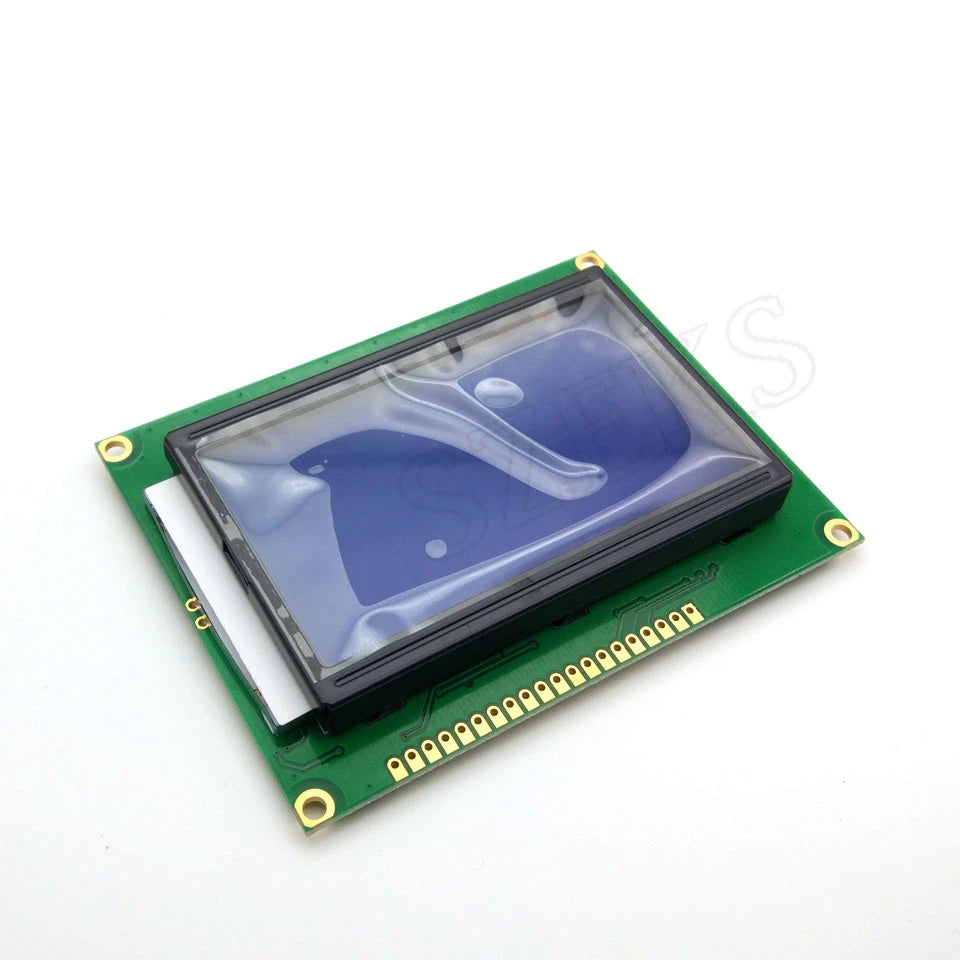 12864 LCD Display Module 5V LCD LED Display Board Yellow Green Blue Screen with Backlight ST7920 Parallel Port 128*64 128X64