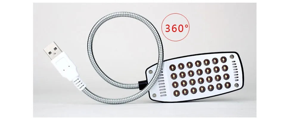 MeeToo 28LEDs reading lamp LED USB Book light Ultra Bright Flexible 4 Colors for Laptop Notebook PC Computer 1Pcs New Arrival