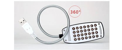 MeeToo 28LEDs reading lamp LED USB Book light Ultra Bright Flexible 4 Colors for Laptop Notebook PC Computer 1Pcs New Arrival