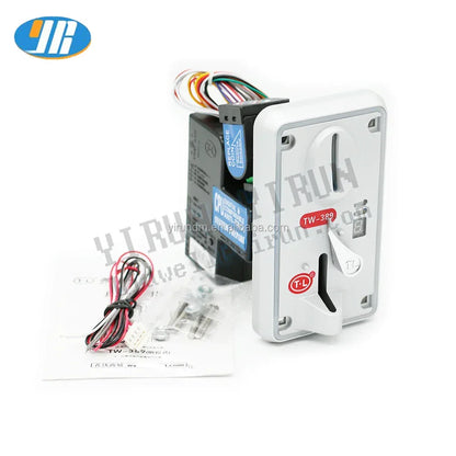 Factory Price TW-389 High Electronic Coin Acceptor 12V LED Crane Machine Plastic Coin Pusher Front Insertion Amusement Board