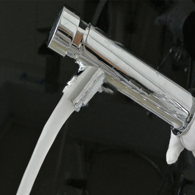 Brass Chrome Wall Mount Delay Self Closing Basin Faucet for Bathroom Mixer Tap