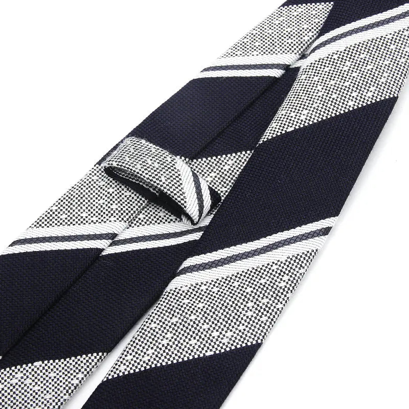 Fashion Tie Classic Men's Stripe Necktie Casual Cotton Suits Bowknots Neck Ties Male Business Skinny Slim Ties Colourful Cravat