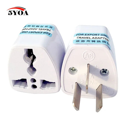 5YOA Power Socket Charging Port Universal Worldwide Travel Wall Charger AC Power AU UK US EU Plug Adapter Adaptor Option 2 USB