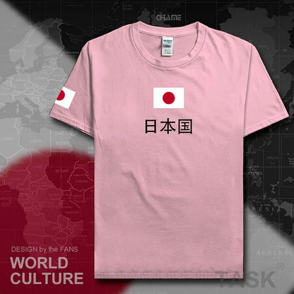 Japan Nippon t shirt man 2017 t-shirt cotton nation team tee 100% cotton meeting fans streetwear fitness JPN Japanese country JP