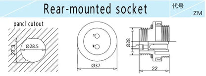 SD28  waterproof connector 2 3 4 5 6 7 9 10 12 14 16 19 22 24 26pin power cable  wire connectors SP28 plug and socket IP68
