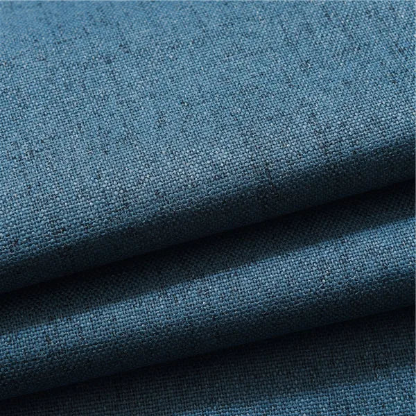 Plaid 100% Blackout Curtain For Living Room Darpe Faux Linen Curtains for Bedroom Rideaux Window Customized Cortina