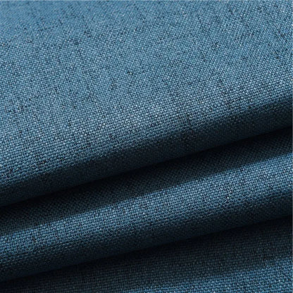 Plaid 100% Blackout Curtain For Living Room Darpe Faux Linen Curtains for Bedroom Rideaux Window Customized Cortina