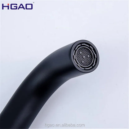 Matt Black Bathroom Vanity Faucets Mixer Sink Faucet Tap Single Wall Mounted Ceramic Factory Direct Wholesale Brass In-Wall