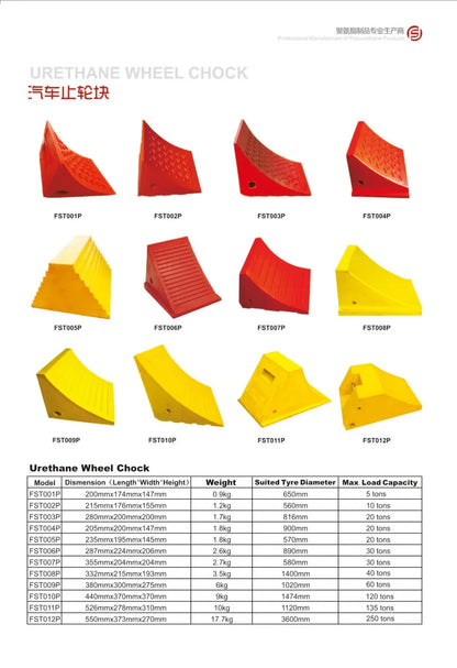 Indonesia Hot Sales Pu Light Duty  Wheel Chocks Car Tire Stopper Cheap Wheel Chock
