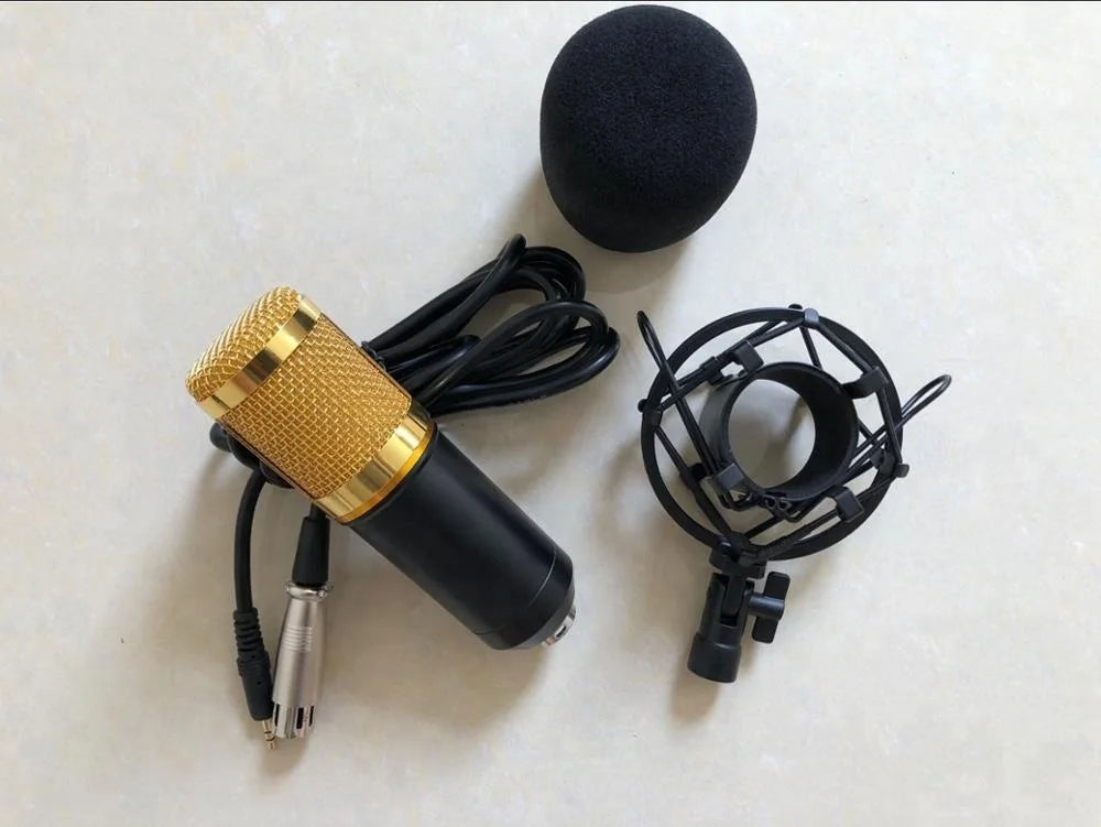 Hot Sale BM800F Professional Studio Broadcasting Recording Condenser Microphone Set Best Selling Electret Condenser Mic