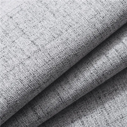 Plaid 100% Blackout Curtain For Living Room Darpe Faux Linen Curtains for Bedroom Rideaux Window Customized Cortina