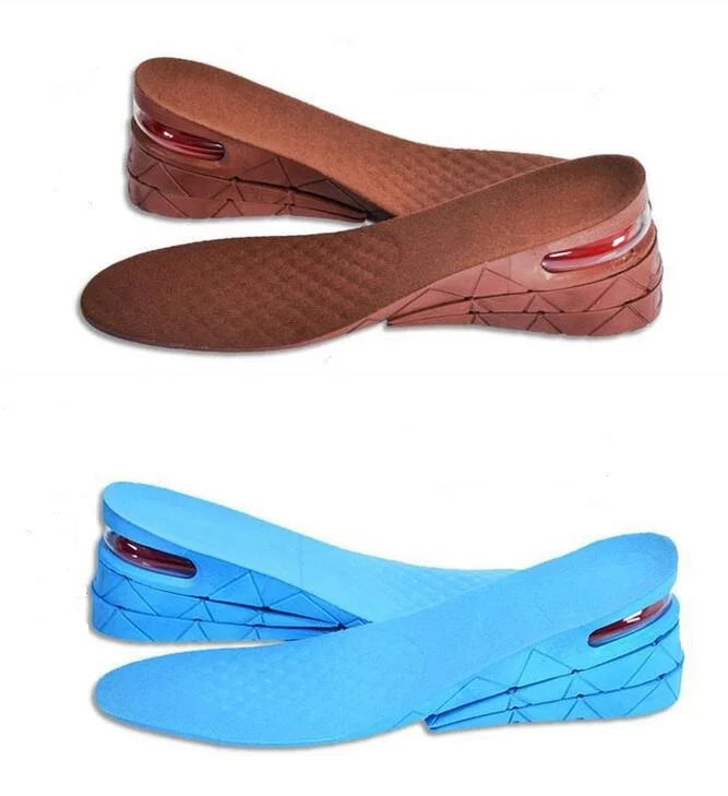 Super Soft Moisture Absorption air Cushion 3 Layer Height Increase Taller Height Lift PU Shoe Insole