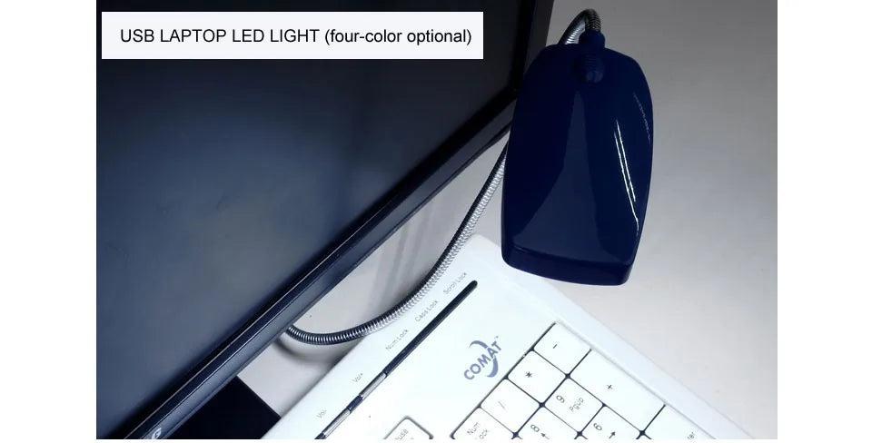 MeeToo 28LEDs reading lamp LED USB Book light Ultra Bright Flexible 4 Colors for Laptop Notebook PC Computer 1Pcs New Arrival