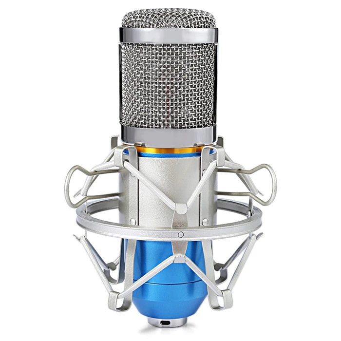 Professional Condenser Audio 3.5mm Wired BM800 Studio Microphone Vocal Recording KTV Karaoke Microphone Mic W/Stand for Computer