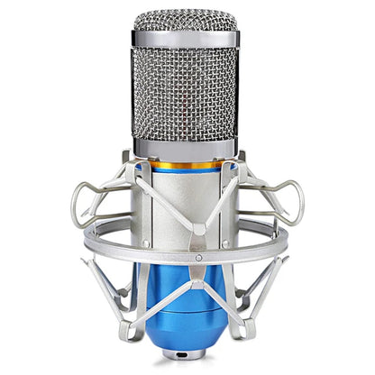 Professional Condenser Audio 3.5mm Wired BM800 Studio Microphone Vocal Recording KTV Karaoke Microphone Mic W/Stand for Computer