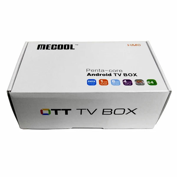 Factory of MECOOL HM8 4K Digital Set Top Box  Android Converter with Remote Controller Hm8 Smart Tv Box