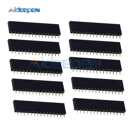 10Pcs 1X15 15Pin 2.54mm Pitch PCB Female Pin Header Connector Straight Single Row by PDG ibma