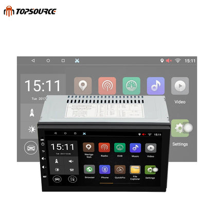 Universal 7 Inch 2din Car Radio 2 Din Android 8.1 1G/16G Gps Navigation Wifi BT ADAS  Capacitive Screen Quad Core