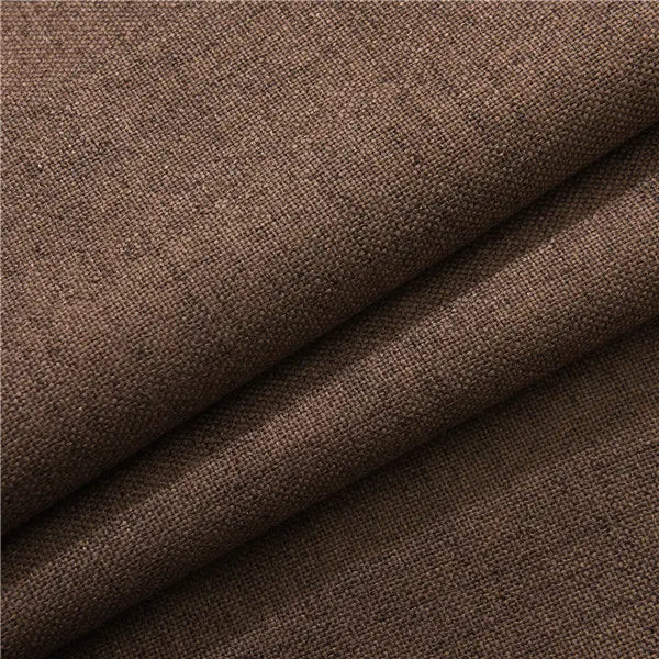 Plaid 100% Blackout Curtain For Living Room Darpe Faux Linen Curtains for Bedroom Rideaux Window Customized Cortina