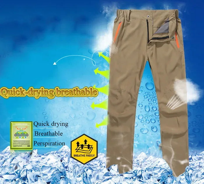 NUONEKO Men Womens Quick Dry Hiking Pants Outdoor Sport Summer Ultra Thin Pants Camping Trekking Fishing Climbing Trousers PN31