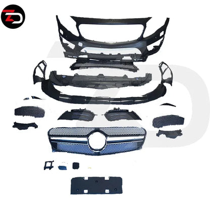Factory Price PP Plastic GLA45 STYLE Front Bumper Rear Bumper GLA180 GLA200 GLA250 Body Kit for GLA Class X156