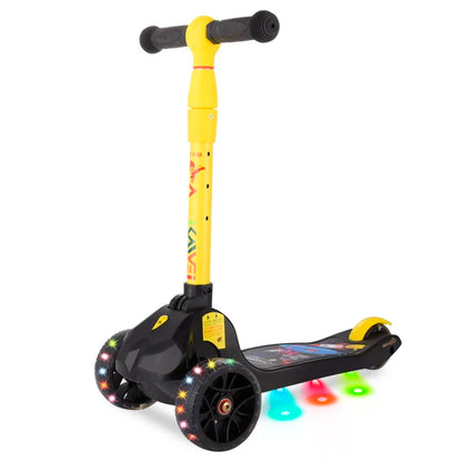 High Quality Foldable Kick Scooter Three Wheel Children Scooter with Led Light