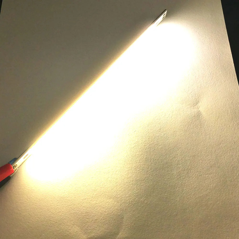 COOLEEON 200*10mm DC12V LED COB Light Strip 10cm 10W Lamp Blue Green Red Warm Cool White Color LED Bar Lights 100mm 12V COB Bulb