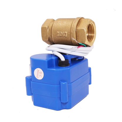 Water Irrigation Valve 5v 3.6v 12v 24v 110v 220v DN15 DN20 CWX-15N 2 Way Brass Ss304 Mini Electric Motorized Water Ball Valve