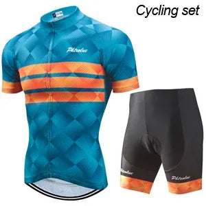 Pro Cycling Jersey Set Men Cycling Set Outdoor Sport Bike Clothes Women Breathable Anti-UV MTB Bicycle Clothing Wear Suit Kit