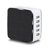 Factory OEM UK US EU KR AU Plug  AC Cable CE KC FCC Certified 40W 5V8A  5Ports USB Cell Phone Charger Station