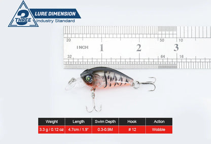 Lifelike 4.7cm 3.3g Hard Swimbait Crankbaits ABS Minnow Lure for Saltwater Fish for Sea Fishing
