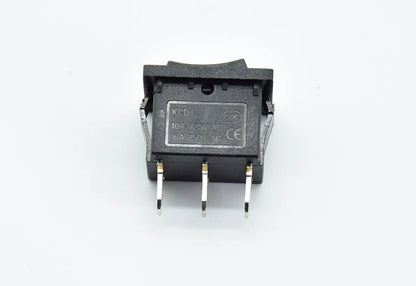 5PCS/lot 21 * 15 * 21mm black SPDT On/Off/On AC 6A/250V 10A/125V 3 Pin Boat Rocker Switch Third Gear 3 Position