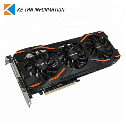 Used GIGABYTE GeForce GTX1080 WINDFORCE OC 8G Graphics Card with 8GB GDDR5X 256 Bit Memory Powered by GeForce GTX 1080