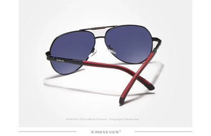 KINGSEVEN Aluminum Magnesium Men's Sunglasses Polarized Men Coating Mirror Glasses oculos Male Eyewear Accessories For Men K725