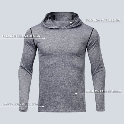 Custom Sport Wear Men Gym Hoodies Outdoor Running Tops Training & Jogging Hoodies Sweatshirt Wholesale Sportswear Fitness Wear