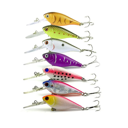 Hengjia 3d Eyes Hard Body 5cm Small Minnow Flying Fishing Lure
